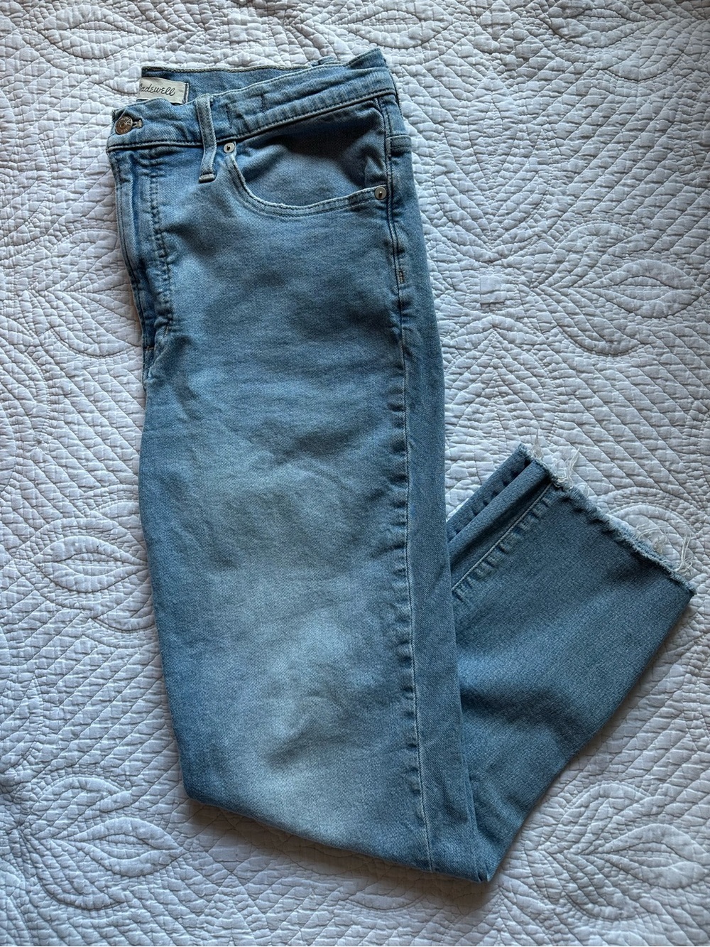 MADEWELL Perfect Vintage Light Wash Straight Leg Jeans